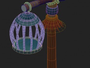 cartoon version - cage - execution ground 3D Model