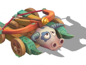 cartoon version - taurus crossbow car Model 3D