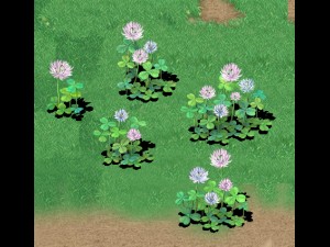 cartoon version - clover Model 3D