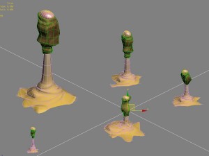 cartoon version - sand funnel Modèle 3D