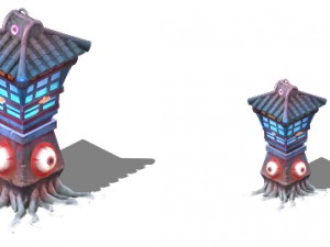cartoon version - food soul lights Model 3D