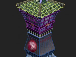 cartoon version - food soul lights 3D Model