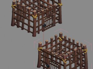 cartoon version - death row - death field 3Dモデル