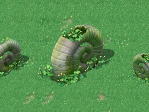 cartoon version - pacific snail stone - stool 3D Model
