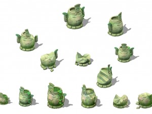 cartoon version - naughty statue Modello 3D