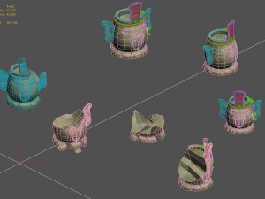 cartoon version - naughty statue Modello 3D