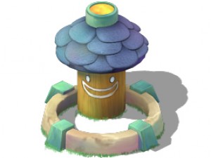 cartoon version - small wave flower garden Modello 3D