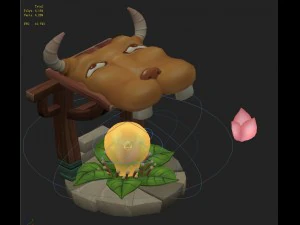 cartoon version - lucky lights 3D Model