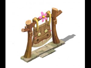 cartoon version - shame shame echo board 3D Model