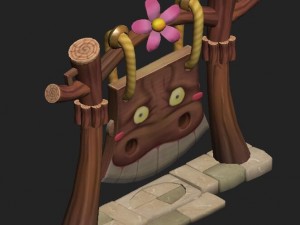 cartoon version - shame shame echo board 3D Model