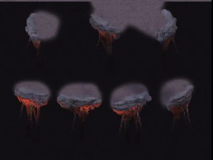 infierno de dibujos animados - abismo de los lamentos Modelo 3D