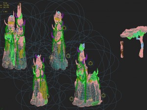 cartoon hell - wail abyss - pillars Modèle 3D