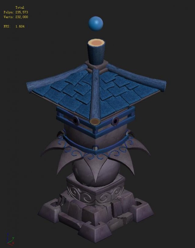 cartoon hell - wail abyss - small tower 3D मॉडल .c4d .max .obj .3ds .fbx .stl .blend