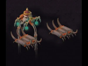 漫画地獄 - 不満の骨 3Dモデル