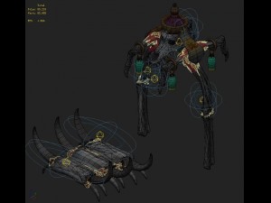 cartoon hell - bones of grievances Model 3D
