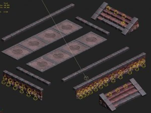 cartoon hell - to possession stone brick surface 3D Model