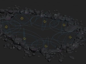 cartoon hell - hell grudge and around the surface 3D Модель