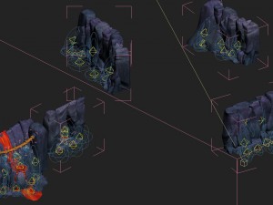cartoon hell - hell slander spring cliff Modello 3D