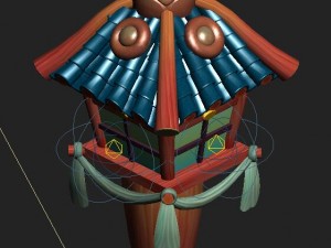 cartoon hell - hell ghost lights 3D Model