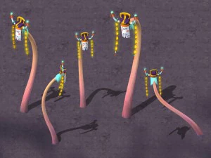 cartoon hell - hell supervisor 3D Model