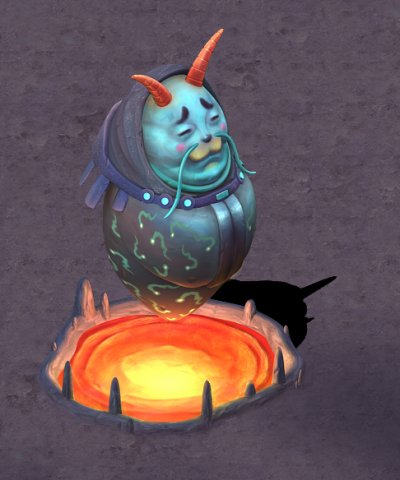 cartoon hell - hell prosecutor 3D Model .c4d .max .obj .3ds .fbx .stl .blend 