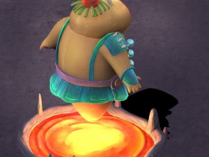 cartoon hell - hell prosecutor 3D Model