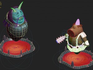 cartoon hell - hell prosecutor 3D Model
