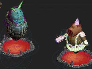 cartoon hell - hell prosecutor 3D Model