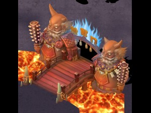 cartoon hell - hell gate 3D Model