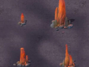 kartun neraka - batu neraka 01 Model 3D