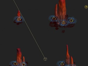 cartoon hell - hell stone 01 3D 모델