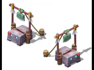cartoon hell - tofu baby cut 3D Model