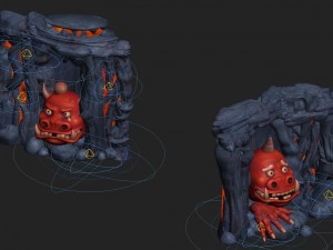 cartoon hell - hide and seek the fool Model 3D