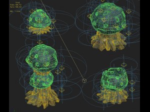 cartoon hell - honeycomb stone 3Dモデル