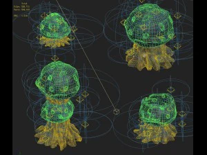 cartoon hell - honeycomb stone 3D Model