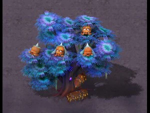 мультфільм пекло - привид труна дерево 01 3D Модель