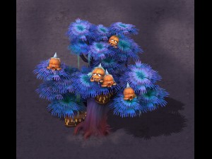 cartoon hell - ghost coffin tree 03 3D 模型