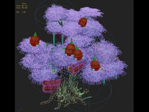 cartoon hell - ghost coffin tree 03 Modèle 3D