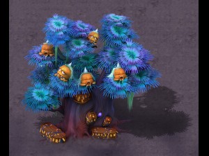 cartoon hell - ghost coffin tree 04 3D Model