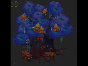 cartoon hell - ghost coffin tree 04 Modello 3D