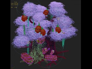 cartoon hell - ghost coffin tree 04 Modello 3D
