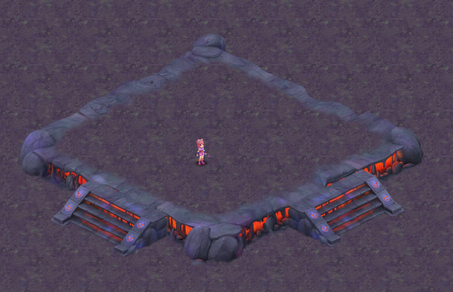 cartoon hell - false terrain 01 3D Model .c4d .max .obj .3ds .fbx .stl .blend 