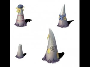 cartoon hell - sharp tooth milk 3D Model