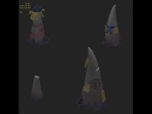 cartoon hell - sharp tooth milk 3D Model