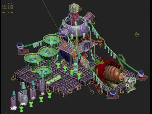 cartoon hell - meng po soup 3D 모델