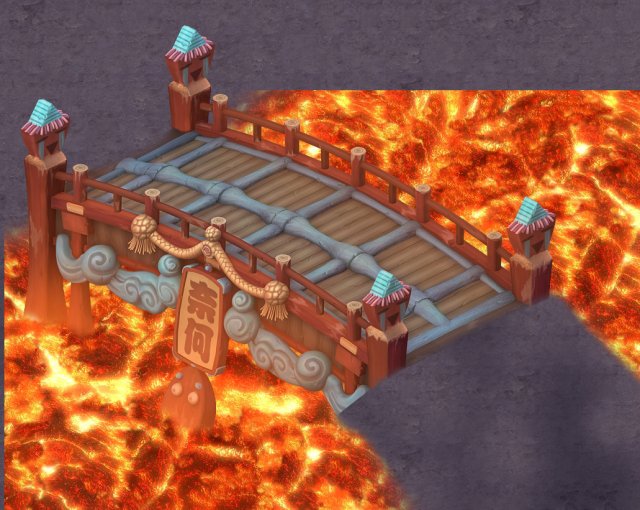 cartoon hell - no one bridge 3D 모델 .c4d .max .obj .3ds .fbx .stl .blend 