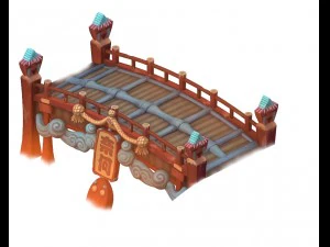 cartoon hell - no one bridge 3D Model