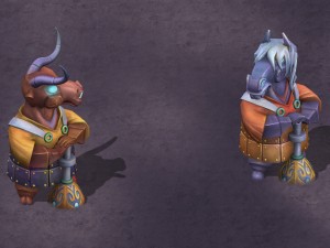 cartoon hell - tau ma tau town stone stone 3D Model