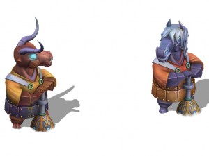 cartoon hell - tau ma tau town stone stone 3D Model