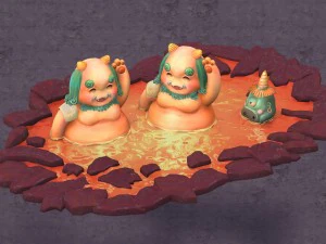 tekenfilmhel - geesten baden 3D Model